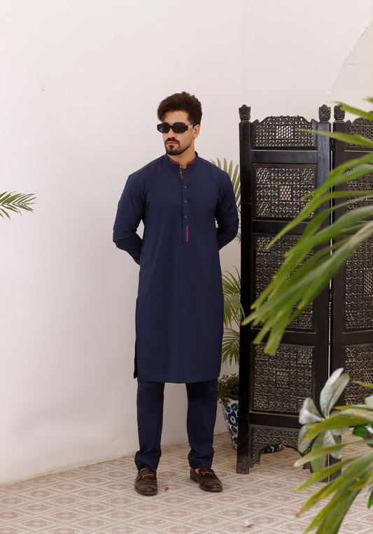 DM 792 Navy Blue Kurta Pajama
