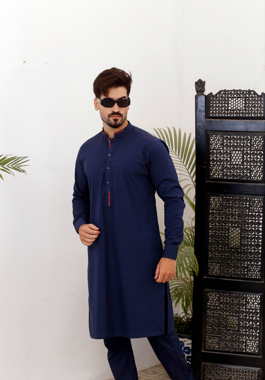 DM 792 Navy Blue Kurta Pajama