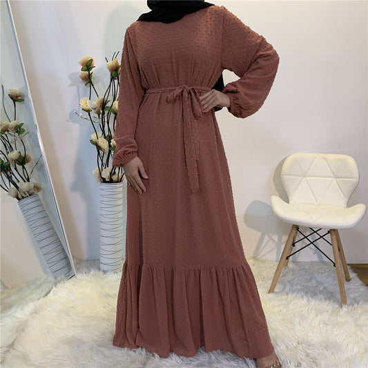Modest Long Sleeve Middle Eastern Fashion Dress