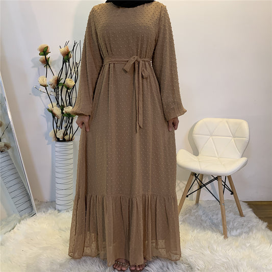 Modest Long Sleeve Middle Eastern Fashion Dress