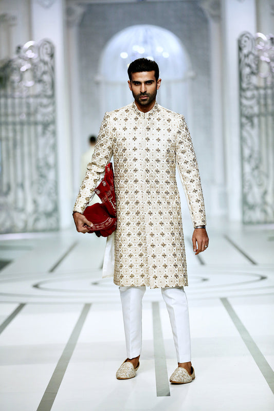 BCW 37 Golden Gold Sherwani