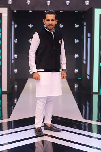 DM WC 1044 Velvet Cardigan Style Waist Coat