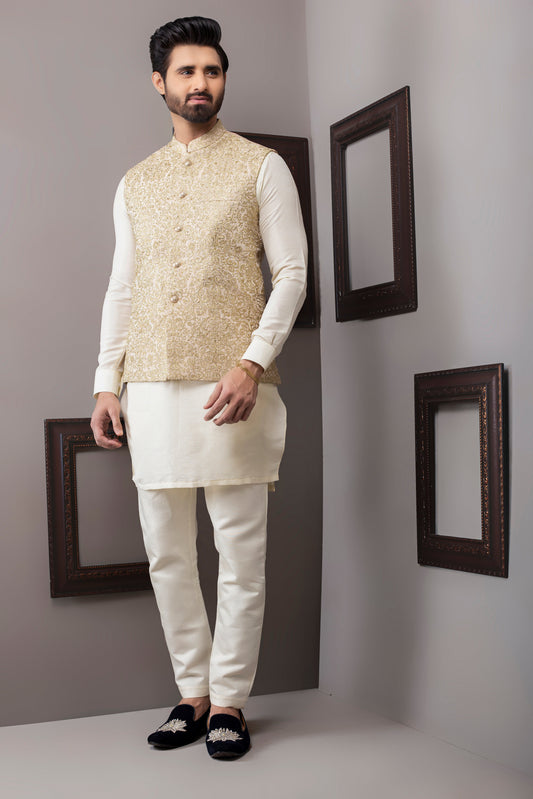 DM WC 1036 Gold Love Waist Coat