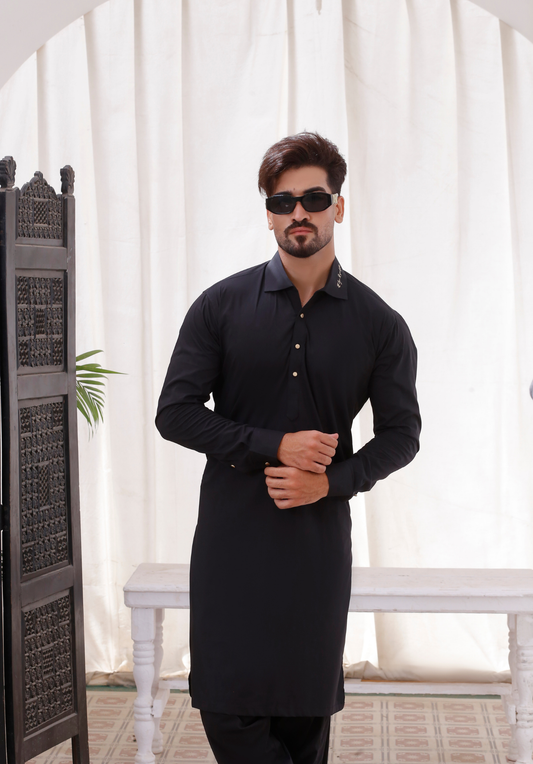 DM 796 Black Shalwar Kameez