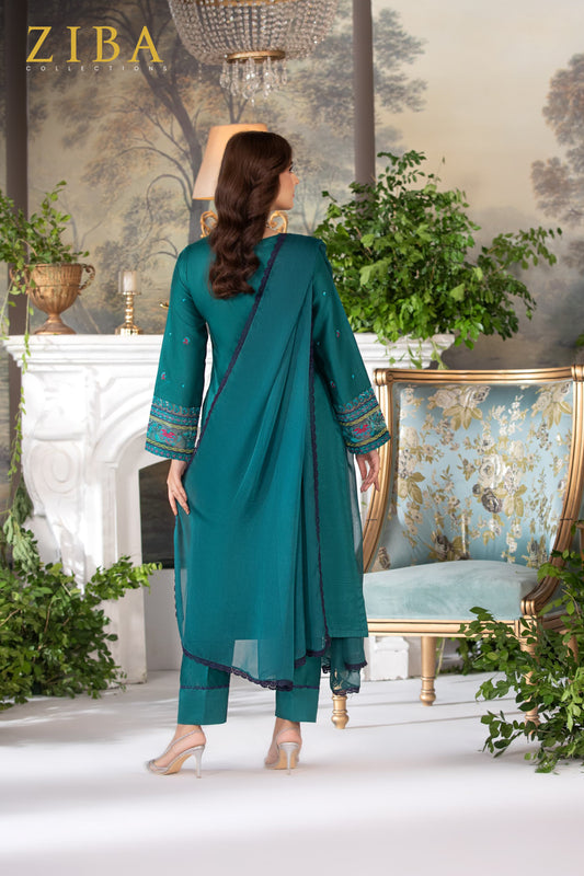 ELEGANT ZINC AURA - 3 PCS EMBROIDERED