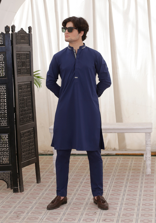 DM 794 Navy Blue Kurta Pajama