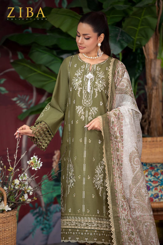 RAW SILK AURA - 3 PCS EMBROIDERED