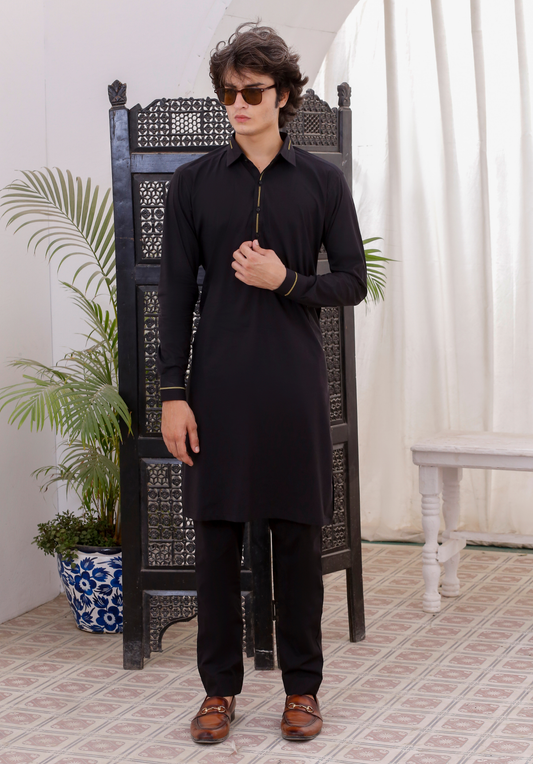 DM 793 Black Kurta Pajama