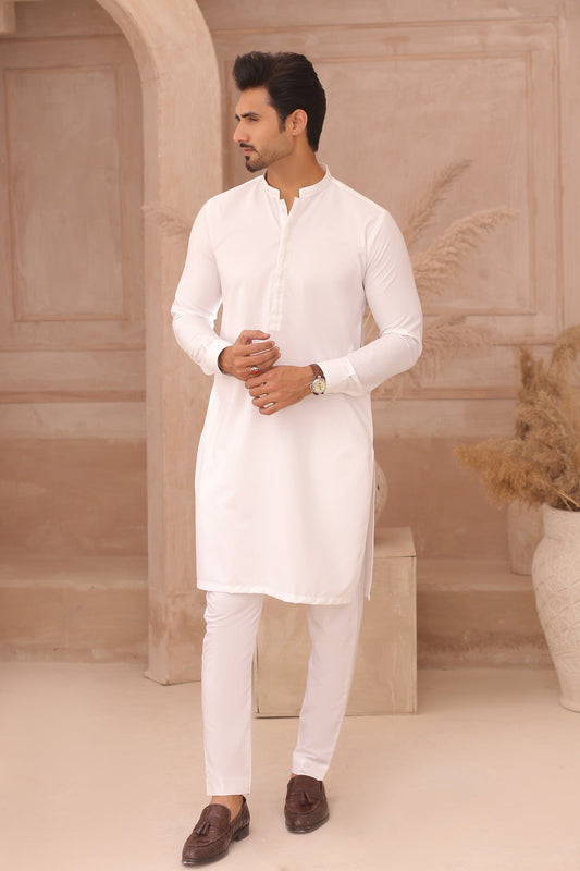 DM 695 White Kurta Pajama