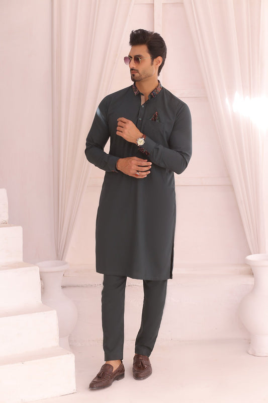DM 690 Green Kurta Pajama