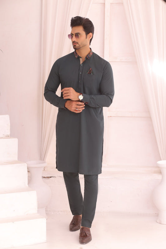 DM 690 Green Kurta Pajama