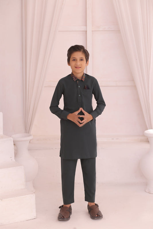 DMW Green Junior Kurta Pajama Suit