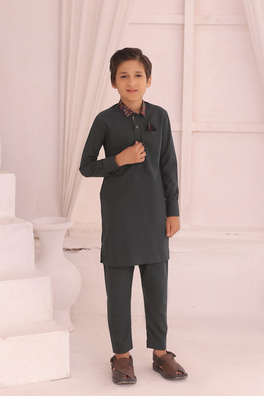 DMW Green Junior Kurta Pajama Suit