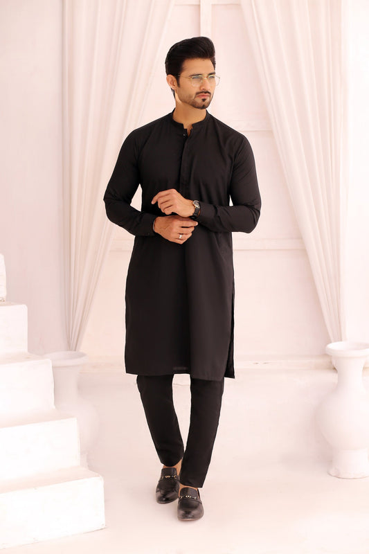 DM 694 Black Kurta Pajama