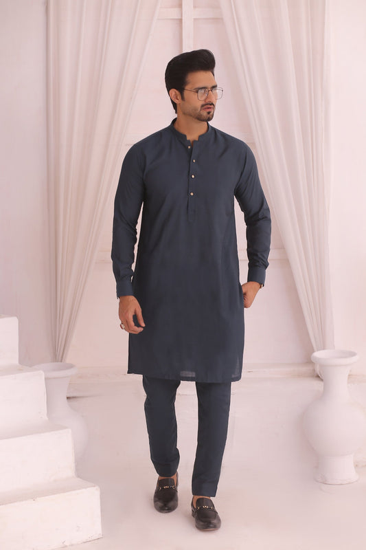 DM 705 Blue Kurta Pajama