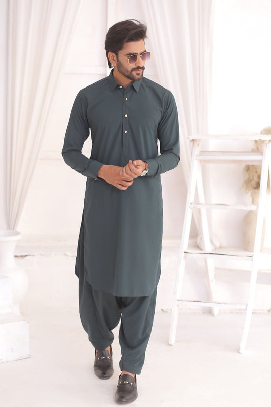 DM 704 Green Man Shalwar Kameez