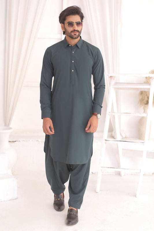DM 704 Green Man Shalwar Kameez