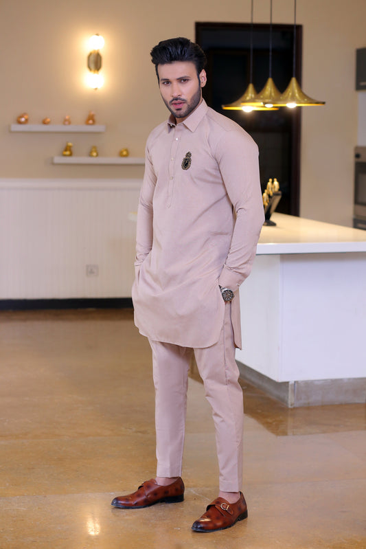DM 683 Beige Kurta pajama