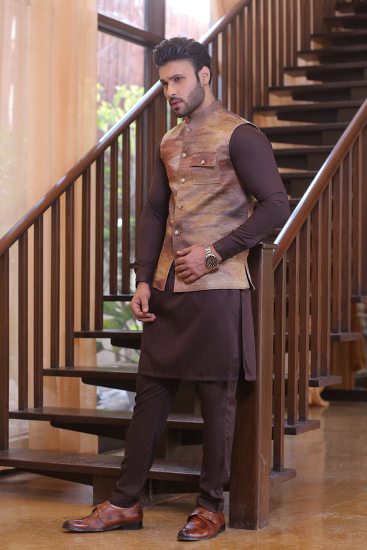 DM WC 1053 Leather Waist Coat