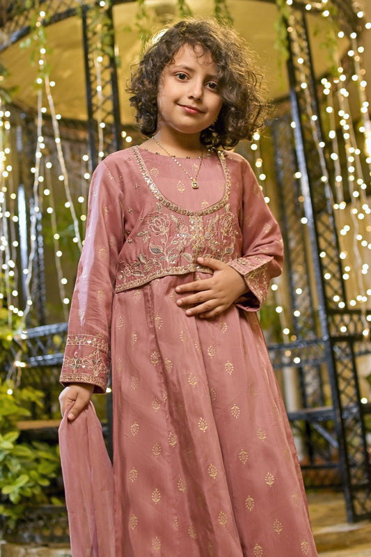 The golden lurex screen print and embroidery