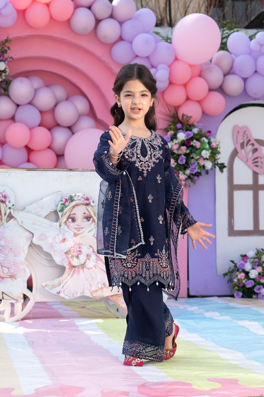 chikankari sequin-embroidered shirt adorned with hanging tassels