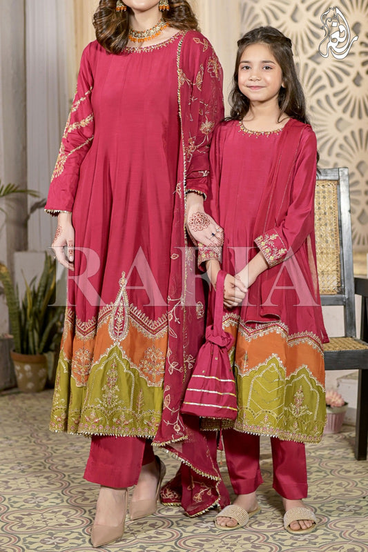 WOMEN'S-3 PIECE EMBROIDERY VISCOSE