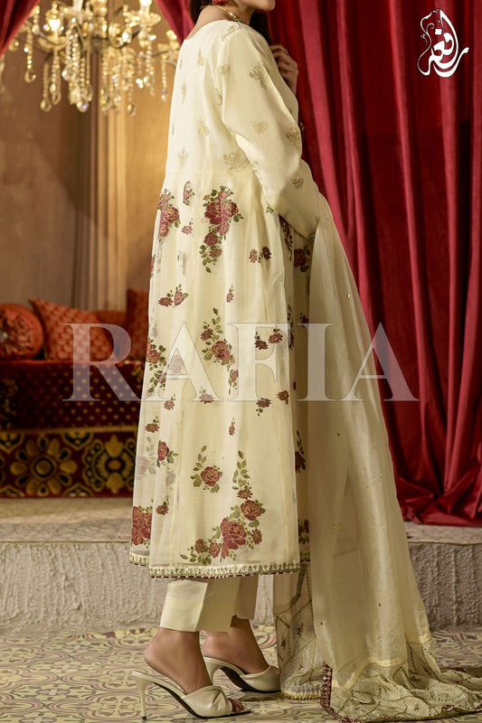 WOMEN'S-3 PIECE EMBROIDERY VISCOSE