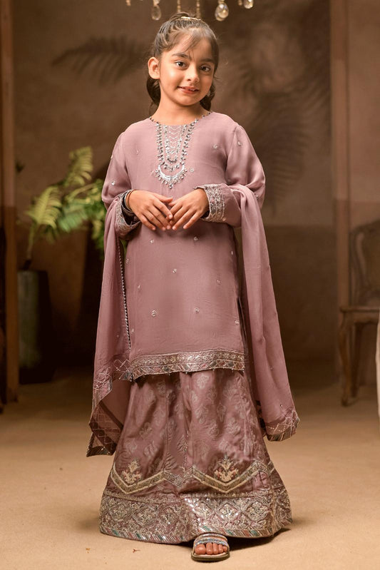 3 PIECE KIDS LUXURY PRET | CH-N2437