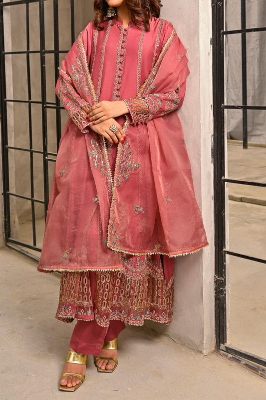 WOMEN'S-3 PIECE EMBROIDERY VISCOSE | VS-589