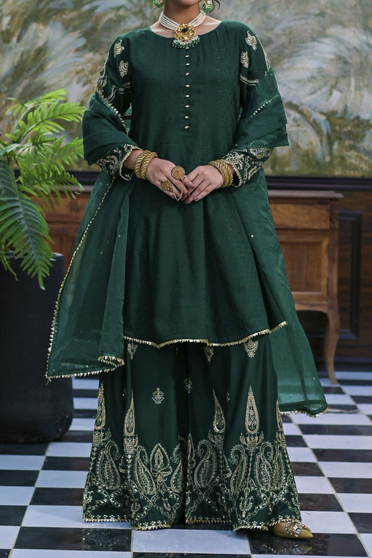 WOMEN'S-3 PIECE EMBROIDERY VISCOSE| VS-556