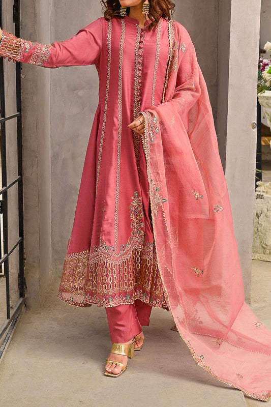 WOMEN'S-3 PIECE EMBROIDERY VISCOSE | VS-589