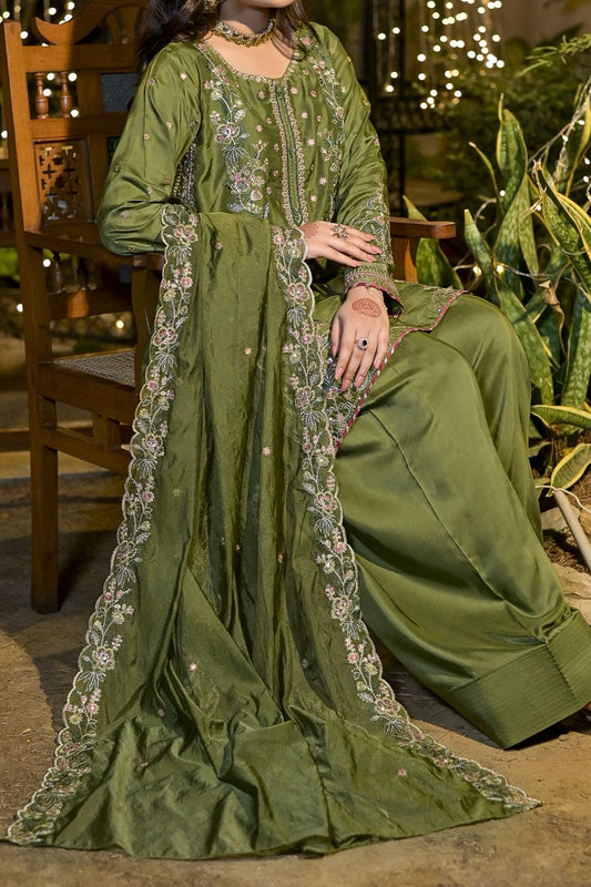 WOMEN'S-3 PIECE EMBROIDERY VISCOSE| VS-575