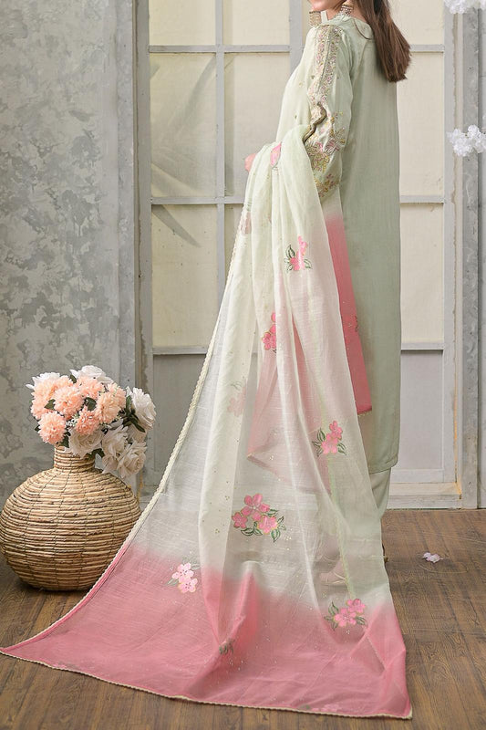 WOMEN'S-3 PIECE EMBROIDERY VISCOSE| VS-581