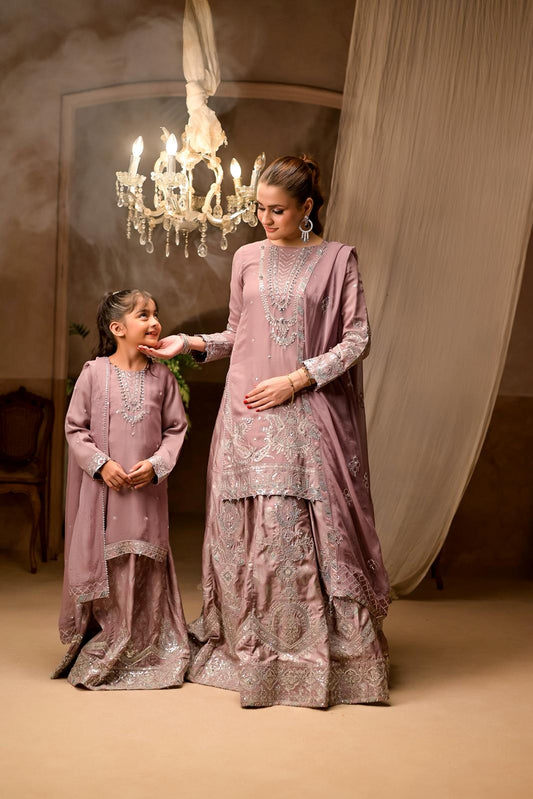 3 PIECE KIDS LUXURY PRET | CH-N2437